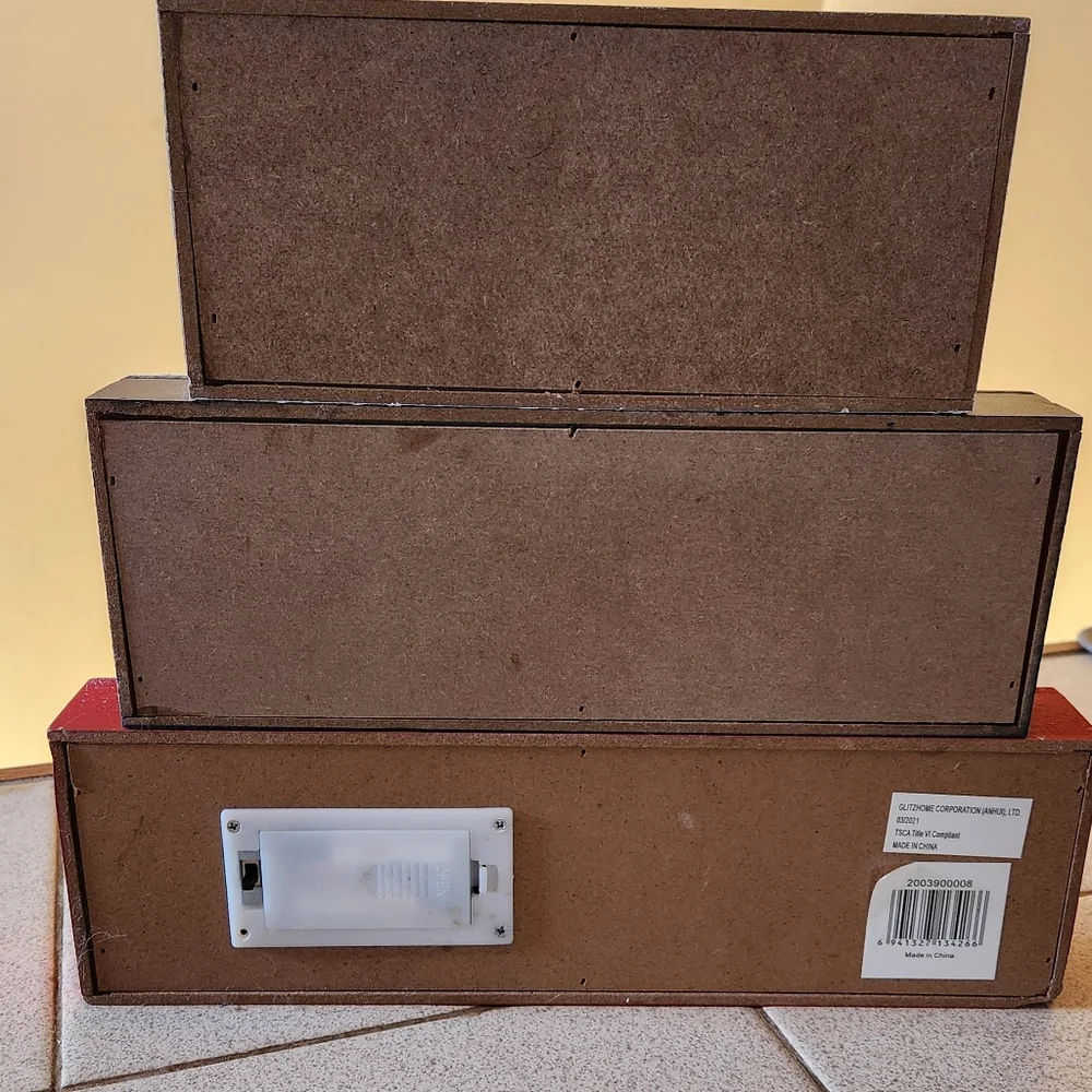 Flashing Patriotic 'GOD BLESS AMERICA' Wooden Sign - Picture 3 of 5